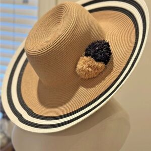 Wide Brim Women's Straw Sun Hat from Isaac Mizarhi 5" Brim